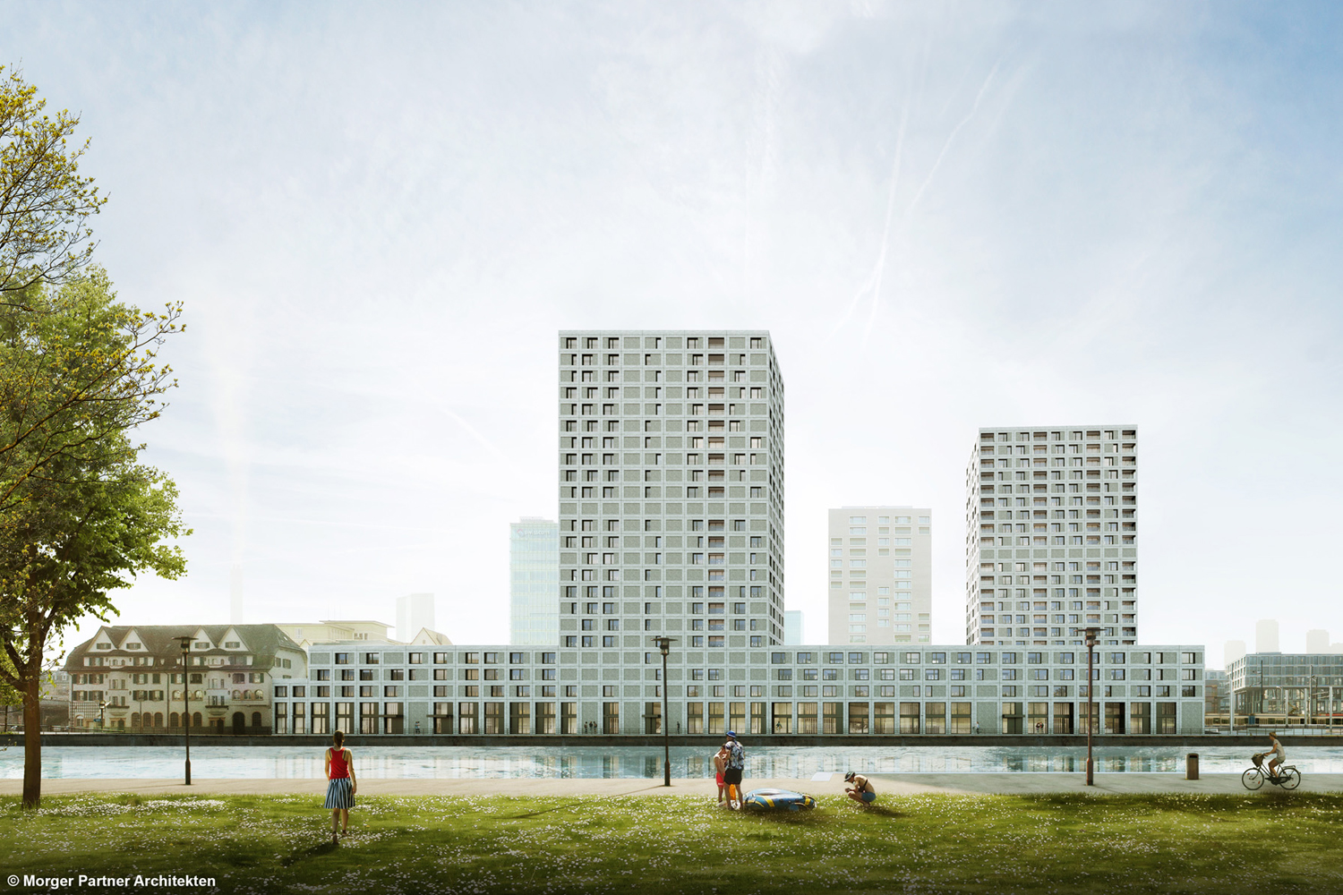 Tramdepot und Wohnsiedlung Depot Hard (Visualisierung © Morger Partner Architekten, Basel)